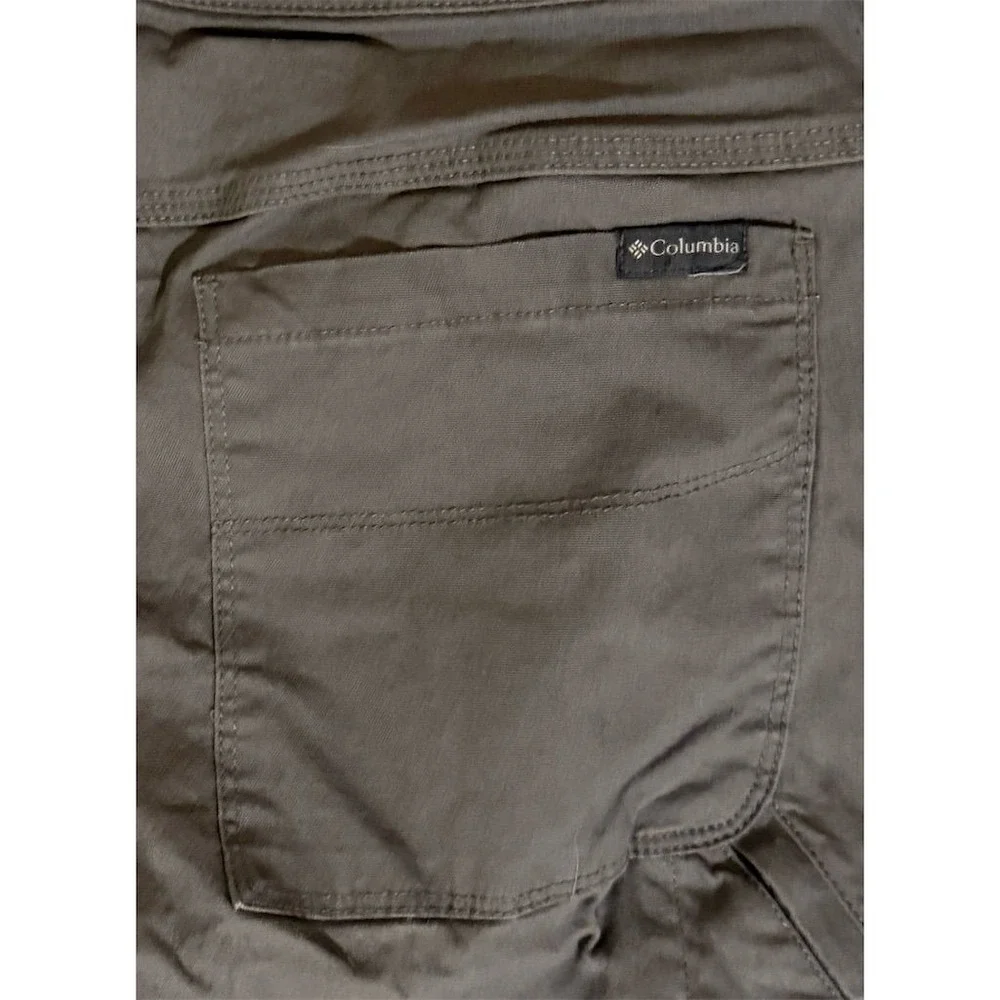 Columbia Men's Straight Fit Carpenter Pants Gray Sz 38x32 Classic Design ripstop